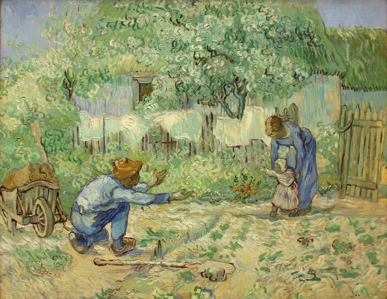 Primeiros Passos, de Vincent van Gogh (segundo Millet)