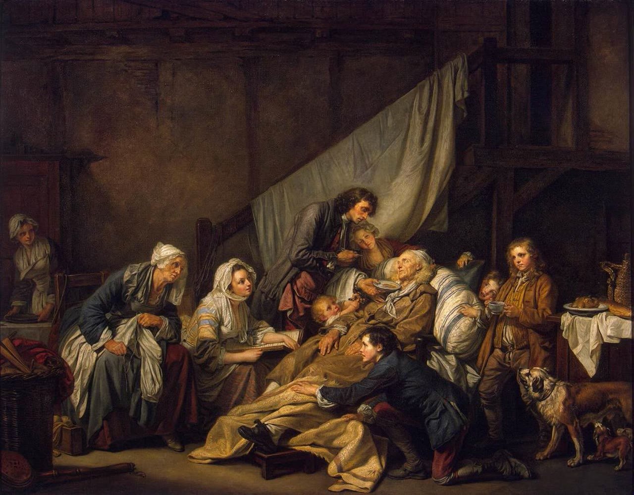 A Piedade Filial, de Jean-Baptiste Greuze