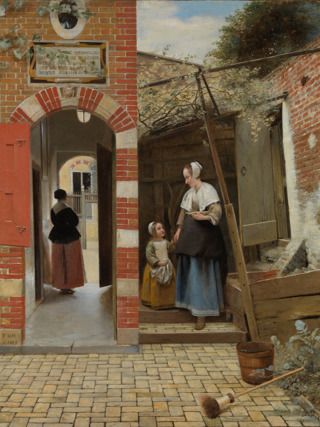 Pátio de uma Casa em Delft, de Pieter de Hooch
