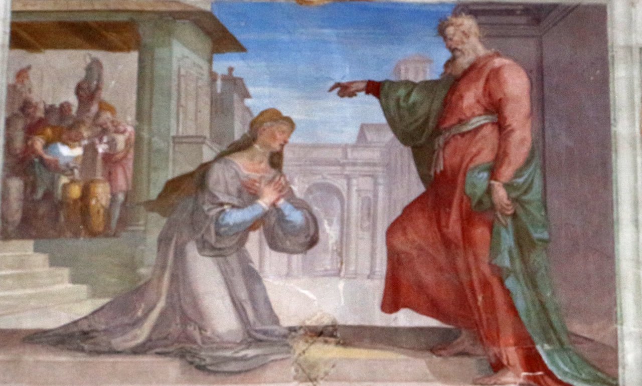 Eliseu e o azeite da viúva, de Bernardino Poccetti