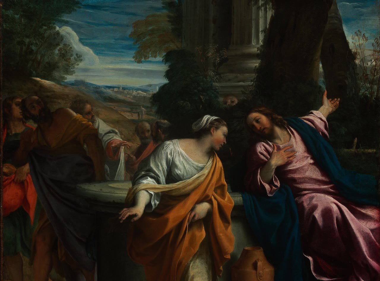 Cristo e a Samaritana, de Annibale Carracci