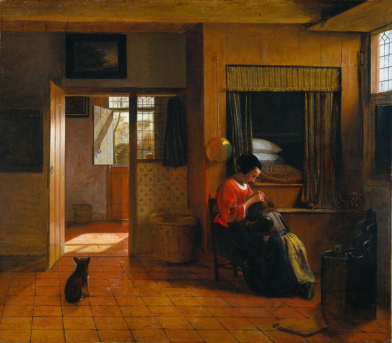 Cuidados Maternos, de Pieter de Hooch