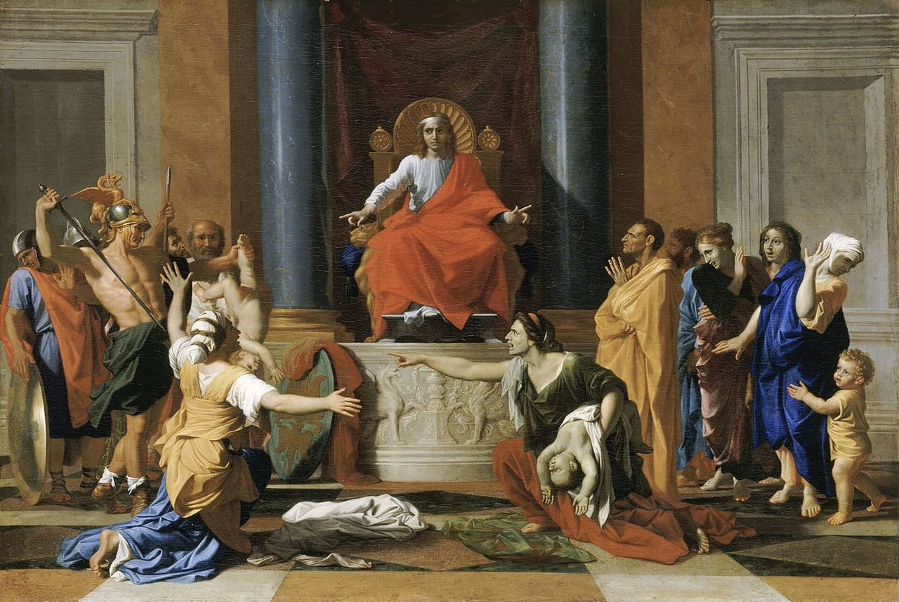 O Juízo de Salomão, de Nicolas Poussin
