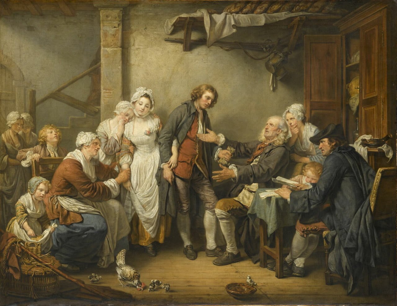 A Noiva da Aldeia, de Jean-Baptiste Greuze