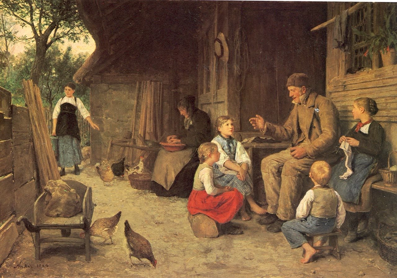 O Avô Conta uma História, de Albert Anker
