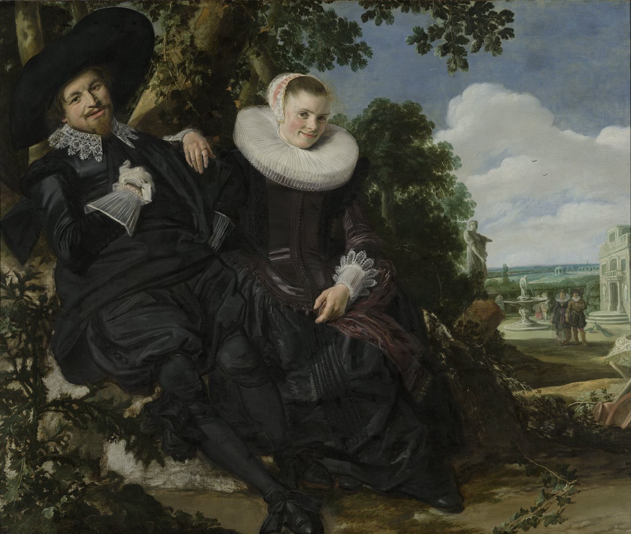 Casal em um Jardim (Isaac Massa e Beatrix van der Laen), de Frans Hals